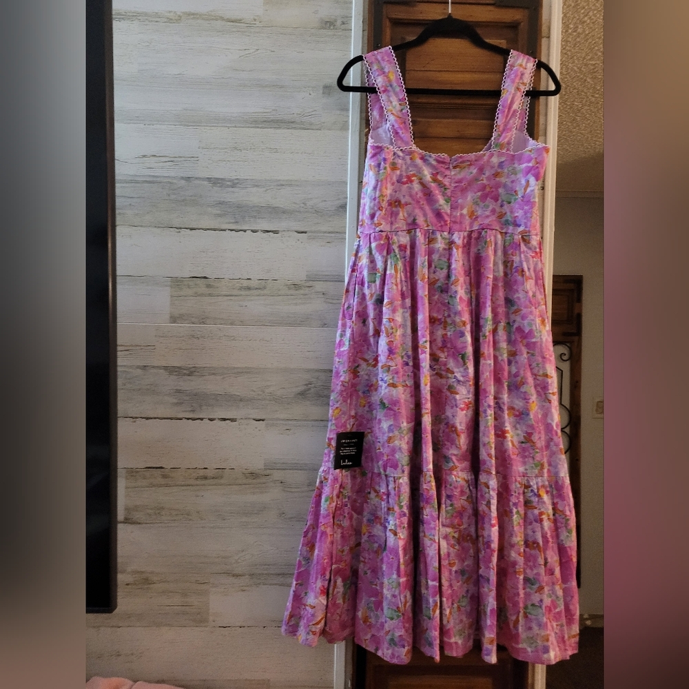 Lulu's Vibrant Floral Maxi Dress With Pockets - Picture 7 of 7